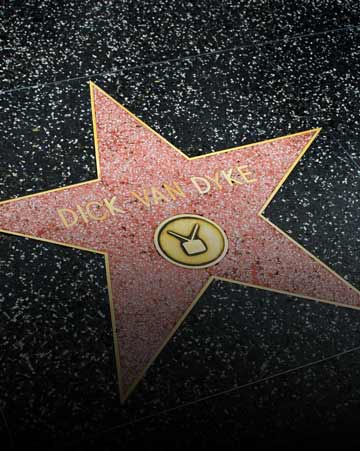 Dick Van Dyke star on Hollywood Walk of Fame in Hollywood, California