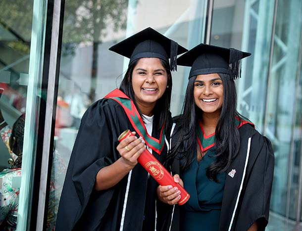 Two RCSI graduates pictured out The CCD