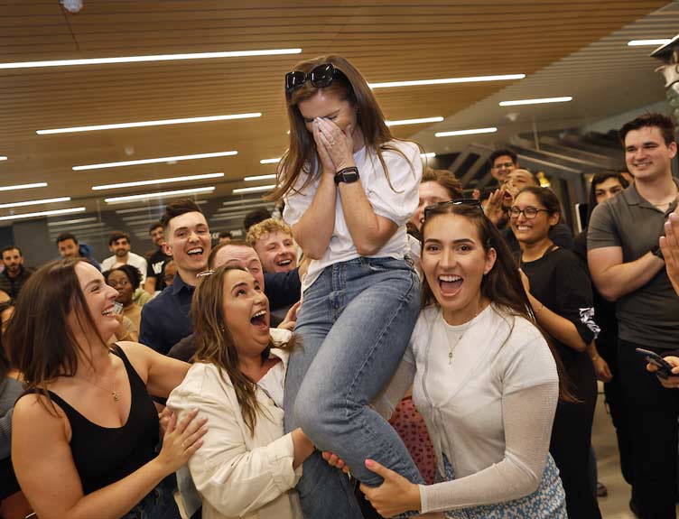 School of Medicine Results Day 2023 Students celebrate receiving their result