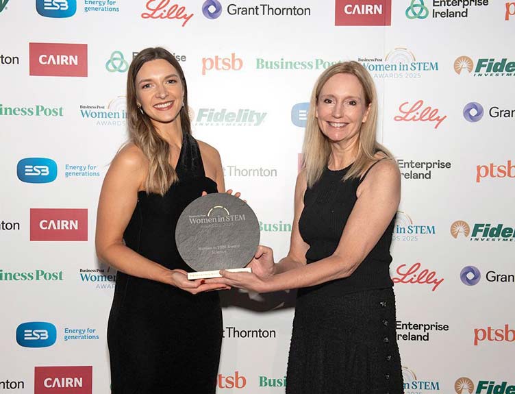 Women in STEM Award for Science Women in STEM Award presented to winner at ceremony