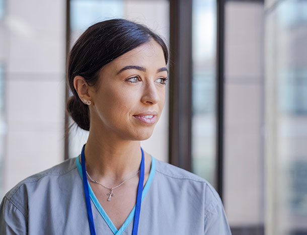 Female healthcare worker