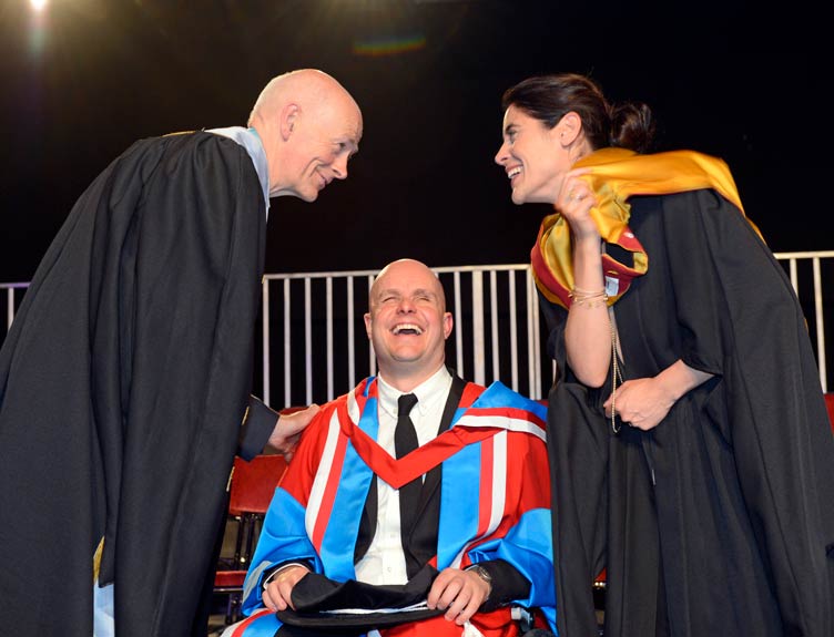 Mark Pollock RCSI at medical conferring Mark Pollock RCSI at medical conferring