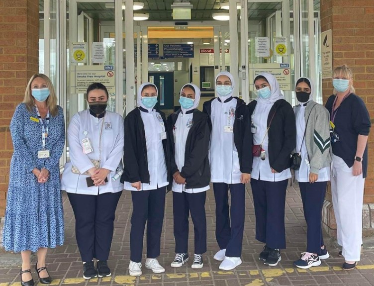 RCSI Bahrain Students at UK Hospital for Keele- RCSI Bahrain Nursing Student Exchange RCSI Bahrain Students at UK Hospital for Keele- RCSI Bahrain Nursing Student Exchange