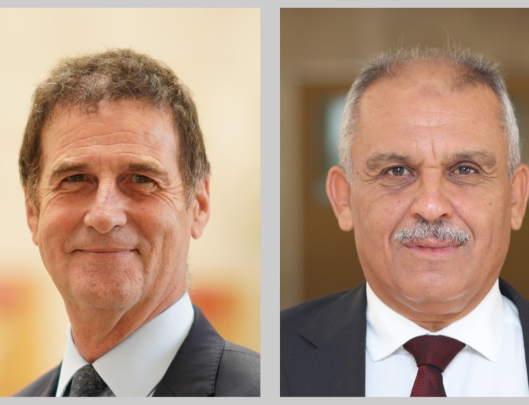 Professor Stephen Atkin RCSI Bahrain Left Professor Afif Bin Saleh AGU right Professor Stephen Atkin RCSI Bahrain Left Professor Afif Bin Saleh AGU right