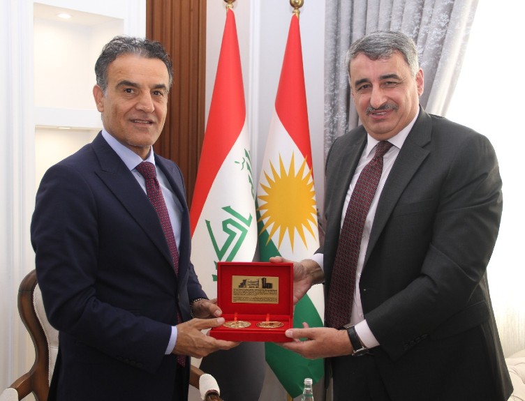 His Excellency Mr Aram Mohammad Qadir and Professor Sameer Otoom