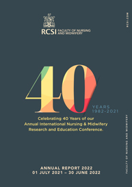 cover image for Faculty of Nursing and Midwifery Annual Report 2021-2022