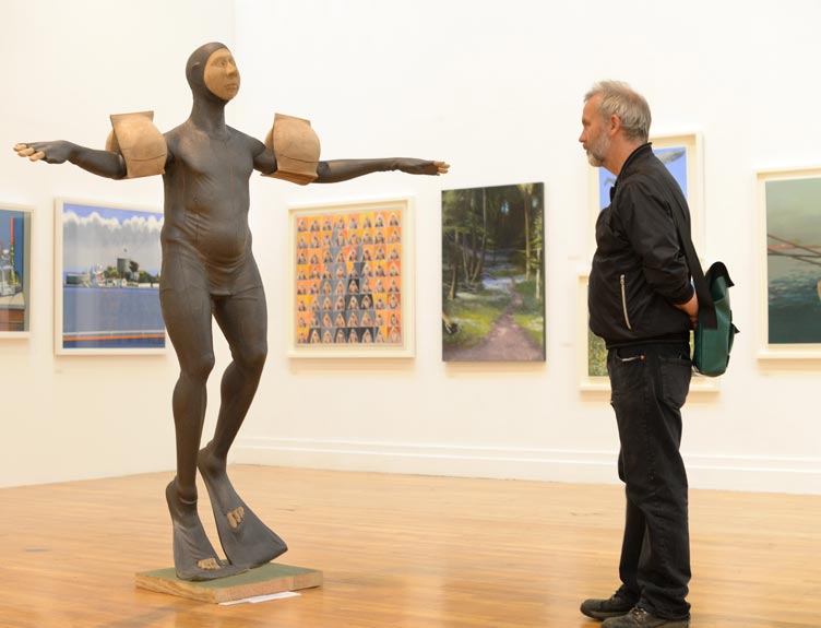 ‘Buoyed’ by Michael Quane RHA ‘Buoyed’ by Michael Quane RHA, one of the pieces shortlist for the 2018 RCSI Art Award in association with The Irish Times and the RHA Annual Exhibition, which recognises the connection between art and healing. Photograph: Dara Mac Dónaill /The Irish Times.