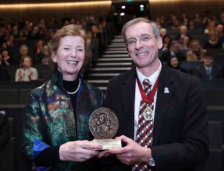 Mary Robinson receives Emily Winifred Dickson Award Mary Robinson receives Emily Winifred Dickson Award