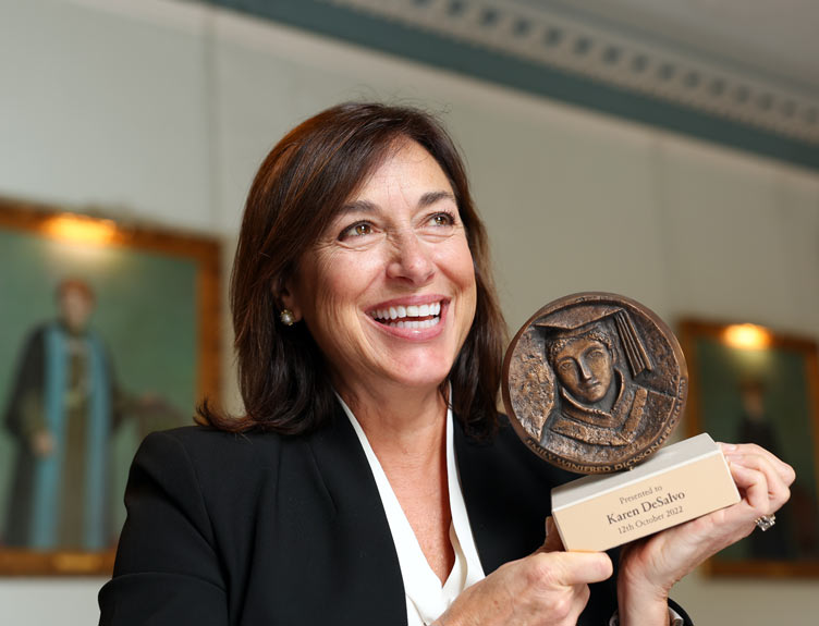 Dr Karen DeSalvo Dr Karen DeSalvo with award at RCSI