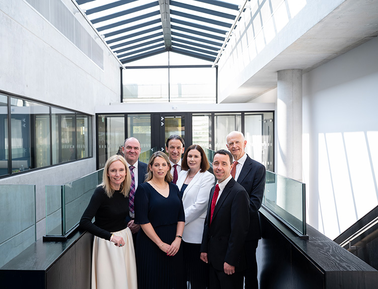 Beaumont Cancer Conference L-R: Professor Leonie Young, David Sweeney, Claire Noonan, Professor Arnold Hill, Sara Long, Professor Patrick Morris, Professor Cathal Kelly.