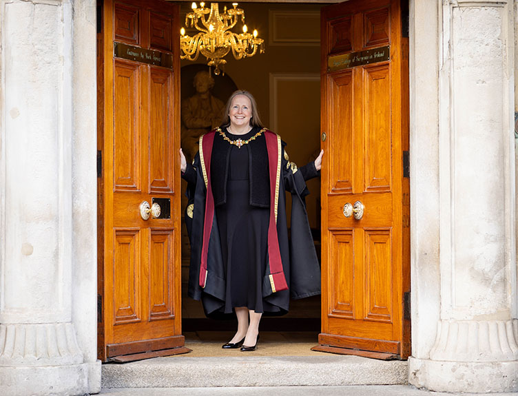 New RCSI president Professor Deborah McNamara, newly elected President of RCSI.