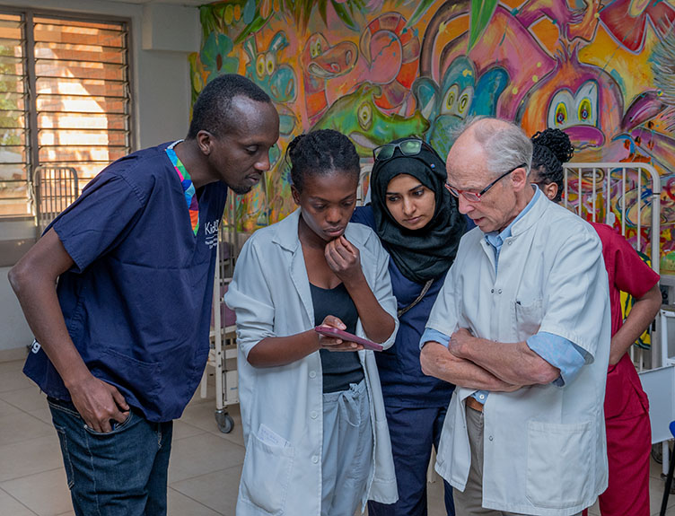 Staff and participants at the Pan-African Paediatric Surgery e-Learning Programme.