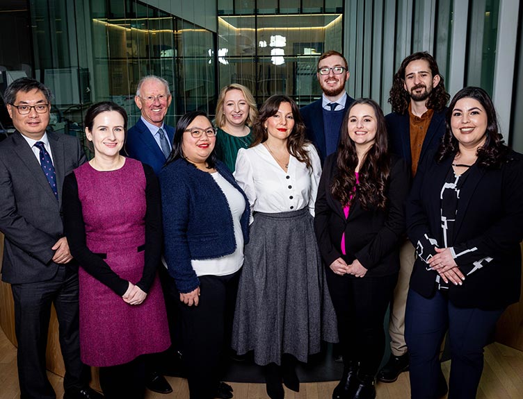 New School of Dentistry hires L-R: Prof. Albert Leung, Dr Niamh Coffey, Prof. Peter Cowan, Mary Joy Soliman, Dr Cathy Richards, Galina Meshcherskaya, Harry Brazier, Nicole Merriman, Dr Genecy Calado, Dr Isabel Olegarió.