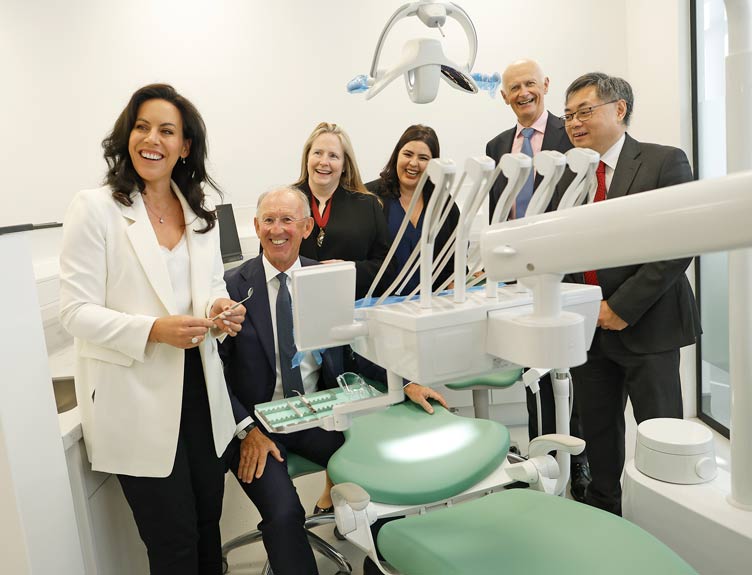 RCSI Dental Education Centre Happy faces at the launch of a Dental Education Centre