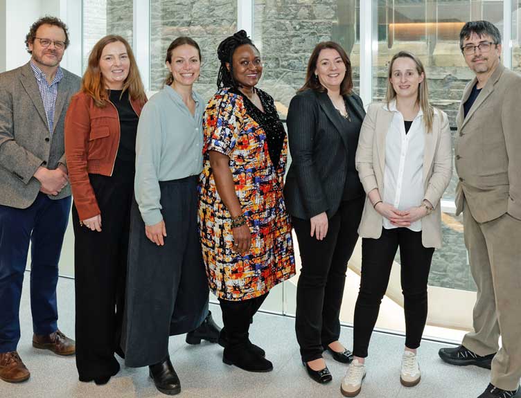 Large group pictured at the launch of the Health Equity Research Alliance