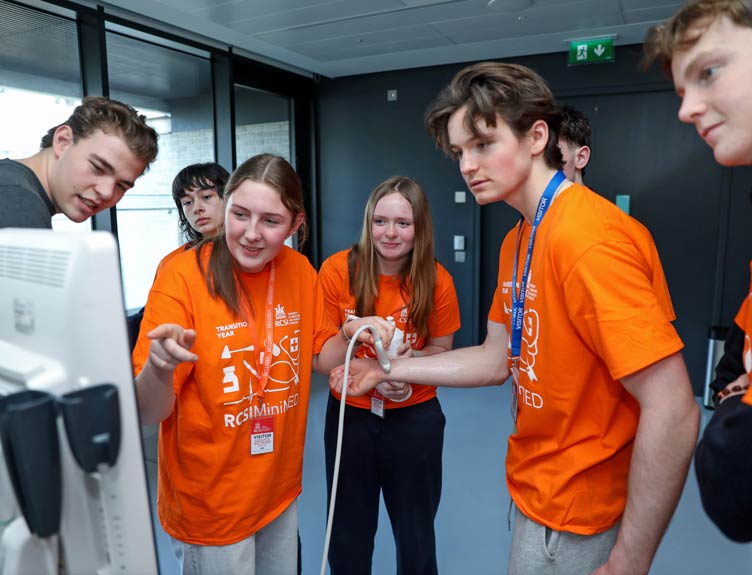 Transition Year students interact at 2026 RCSI MiniMed Programme