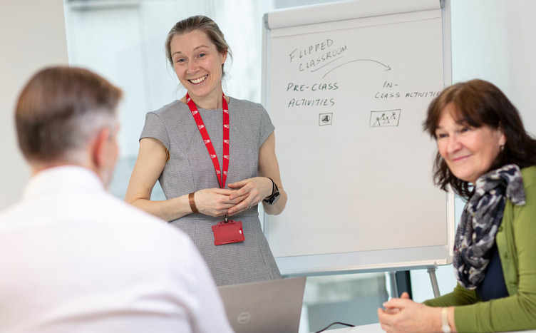 Health team in discussion