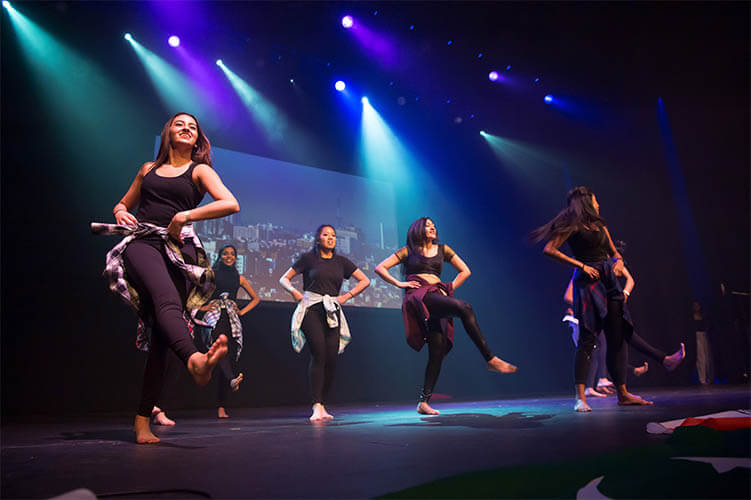 People dancing on stage