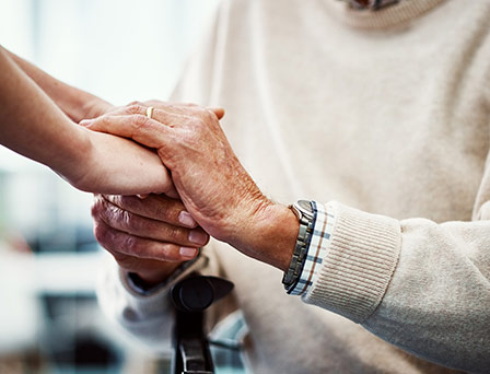 Elderly stroke patient