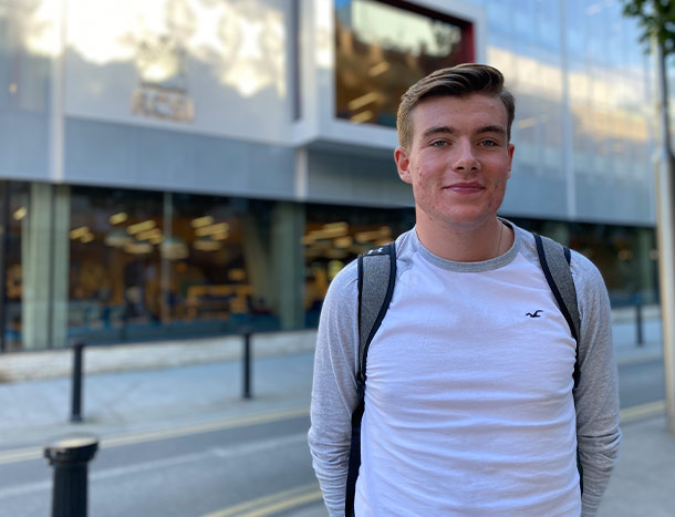 ATT student outside RCSI