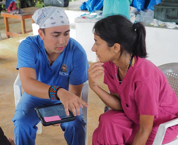 Student on elective with Floating Doctors