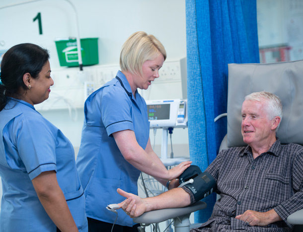 RCSI nurses with patient