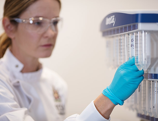 RCSI researcher working in lab