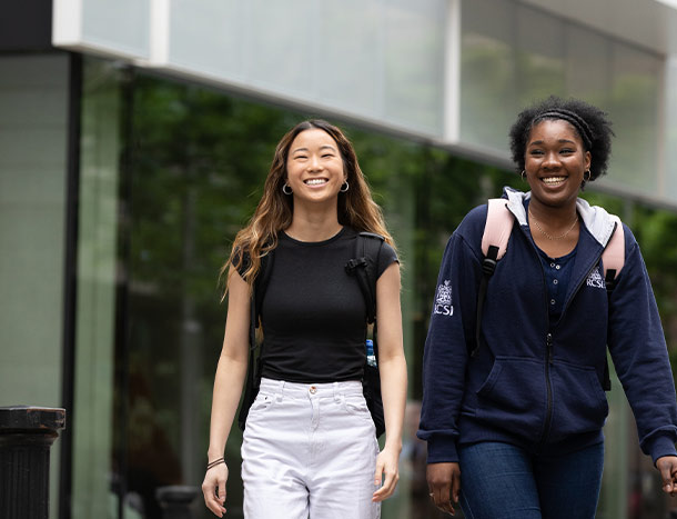 Students walking outside RCSI