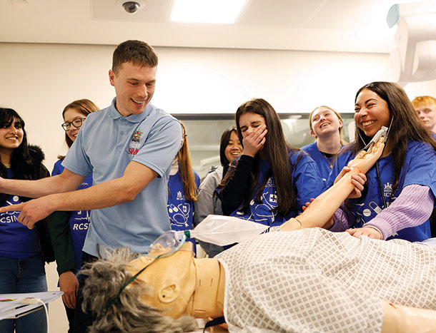 Students at Transition Year MiniMed