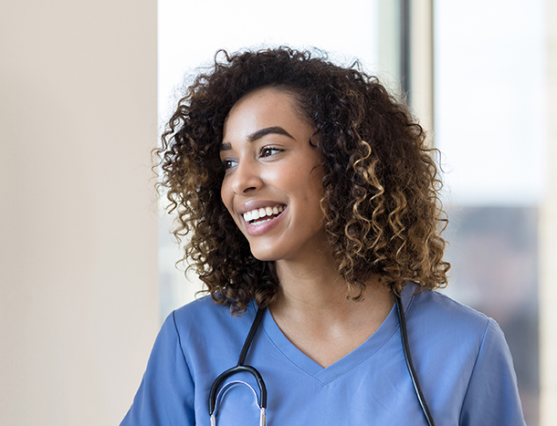 Female healthcare worker