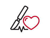 Scalpel and heart