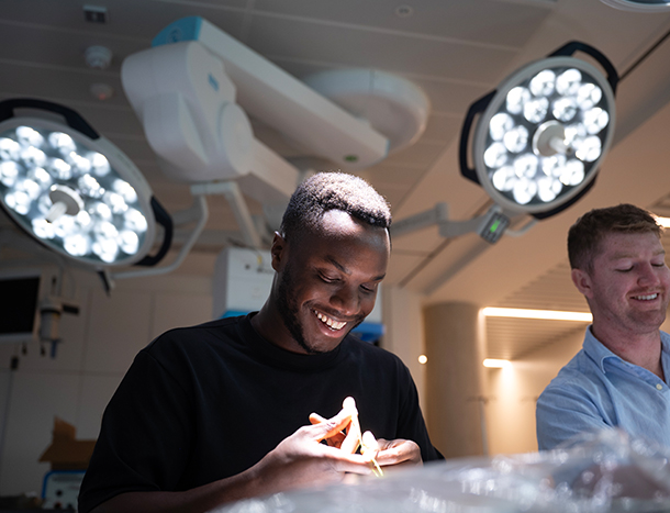 Trainees at surgical bootcamp